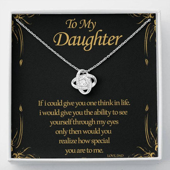 To My Daughter - Love Knot Necklace - Thegiftio UK