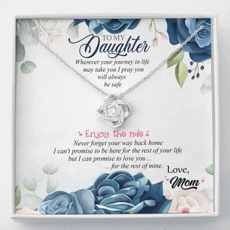 To My Daughter - Love Knot Necklace - Thegiftio UK