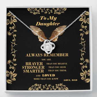 To My Daughter - Love Knot Necklace - Thegiftio UK