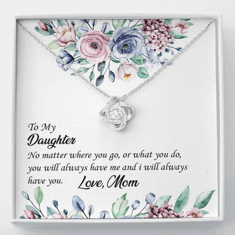 To My Daughter - Love Knot Necklace - Thegiftio UK