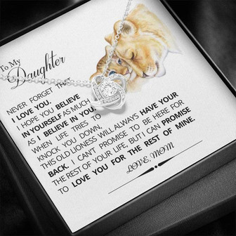 To My Daughter - Love Knot Necklace - Thegiftio UK