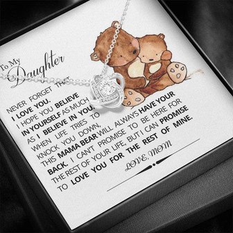 To My Daughter - Love Knot Necklace - Thegiftio UK