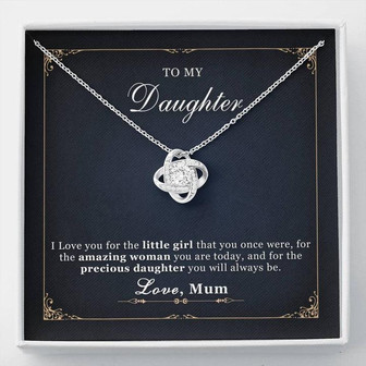 To My Daughter - Love Knot Necklace - Thegiftio UK