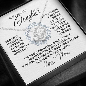 To My Daughter - Love Knot Necklace - Thegiftio UK