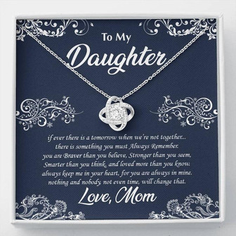 To My Daughter - Love Knot Necklace - Thegiftio UK