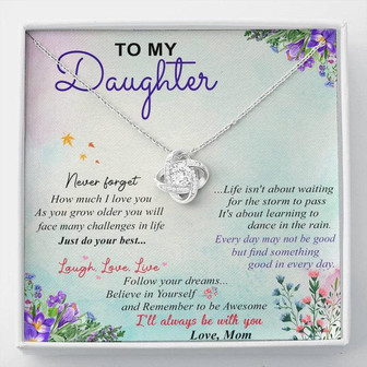 To My Daughter - Love Knot Necklace - Thegiftio UK