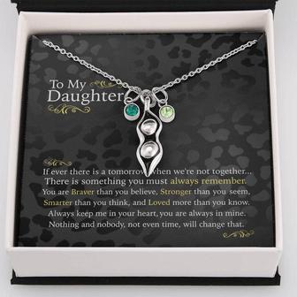 To My Daughter - Never Forget - Love Knot Necklace, Daughter Gift From Dad, Daughter Necklace, For Daughter, Gifts For Daughters, Mother's Day Gift For Daughter Jewelry, Love Knot Necklace, Personalized Gift - Thegiftio UK