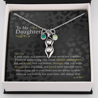 To My Daughter - Never Forget - Love Knot Necklace, Daughter Gift From Dad, Daughter Necklace, For Daughter, Gifts For Daughters, Mother's Day Gift For Daughter Jewelry, Love Knot Necklace, Personalized Gift - Thegiftio