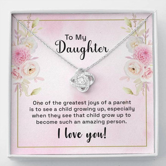 To My Daughter - One Of The Greatest Joys - Love Knot Necklace - Thegiftio UK