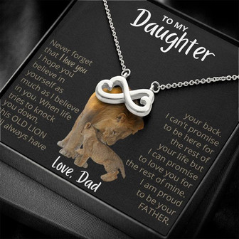 To My Daughter - This Old Lion - Love Knot Necklace - Thegiftio UK