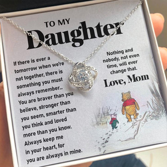 To My Daughter - You Are Always In Mine | Love Knot Necklace - Thegiftio UK