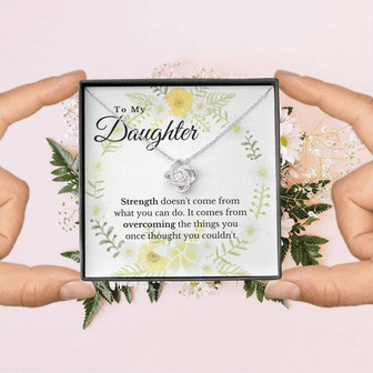 To My Daughter- Love Knot Necklace - Thegiftio UK