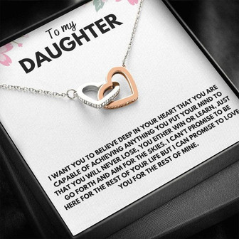 To My Daughter, Gift For Daughter From Dad, Daughter Necklace, Viking Style Love Knot Necklace - Thegiftio