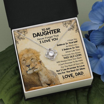 To My Daughter | Love Knot Necklace - Thegiftio UK