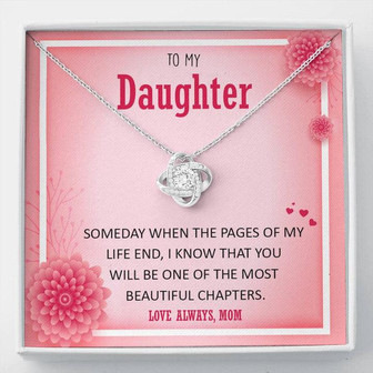 To My Daughter ~ Love Knot Necklace - Thegiftio UK