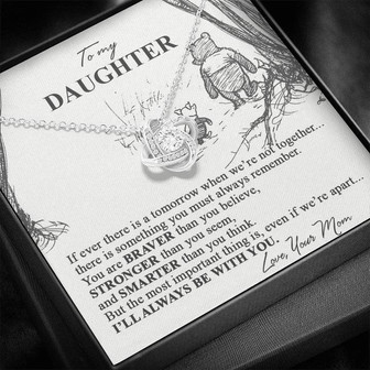 To My Daughter Love Knot Necklace - Thegiftio UK