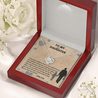 To My Daughter | Love Knot Necklace - Thegiftio UK