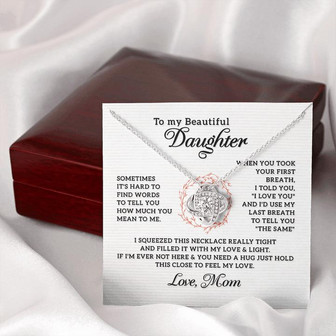 To My Daughter | Love Knot Necklace - Thegiftio UK