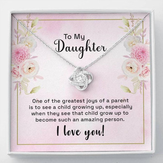 To My Daughter One Of The Greatest Joys Love Knot Necklace - Thegiftio UK