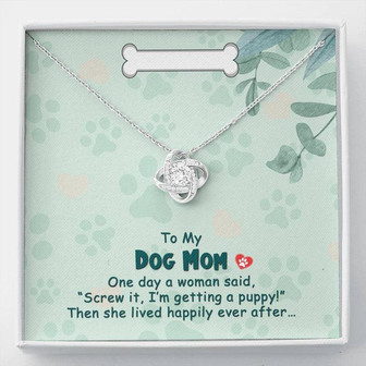 To My Dog Mom - Love Knot Necklace - Thegiftio UK