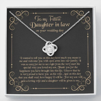 To My Future Daughter-In-Law - The Love Knot Necklace - Thegiftio UK