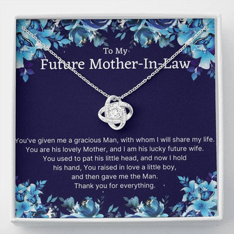 To My Future Mother-In-Law - Love Knot Necklace - From Future Daughter-In-Law - Thegiftio