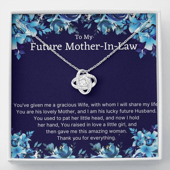To My Future Mother-In-Law - Love Knot Necklace - From Future Son-In-Law - Thegiftio