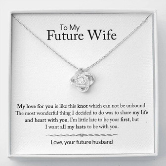 To My Future Wife - Last Everything - Love Knot Necklace - Thegiftio UK