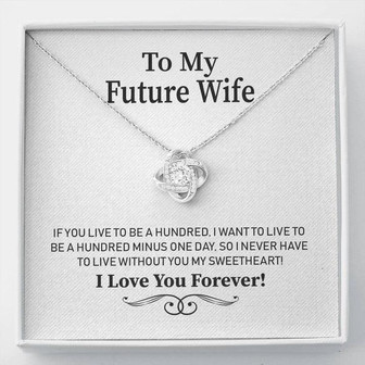 To My Future Wife - Love Knot Necklace - Thegiftio UK