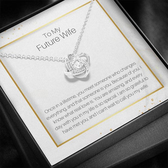 To My Future Wife Love Knot Necklace - Thegiftio UK