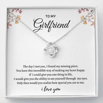 To My Girlfriend - Love Knot Necklace - Thegiftio UK