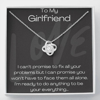 To My Girlfriend Love Knot Necklace - Thegiftio UK