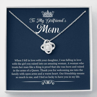 To My Girlfriends Mom - Love Knot Necklace - Thegiftio UK