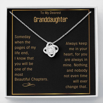 To My Granddaughter - Love Knot Necklace - Thegiftio UK