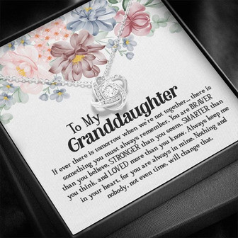 To My Granddaughter - Love Knot Necklace - Thegiftio UK