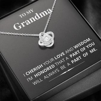 To My Grandma - Love Knot Necklace - Thegiftio UK