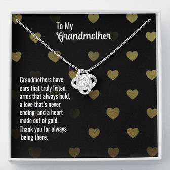 To My Grandmother - Love Knot Necklace - Thegiftio UK