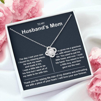 To My Husband's Mom | Love Knot Necklace - Thegiftio UK