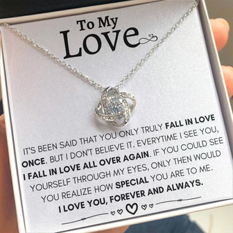To My Love 💝 - Love Knot Necklace - Thegiftio UK
