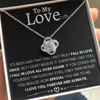 To My Love 💝 - Love Knot Necklace - Thegiftio UK