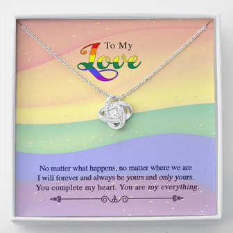 To My Love - No Matter What Happens - Love Knot Necklace - Thegiftio UK