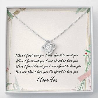 To My Love Love Knot Necklace Message Card - Thegiftio UK