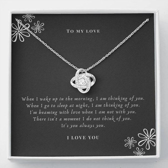 To My Lover Girlfriend Fiancé Soulmate Wife Love Knot Necklace - Thegiftio UK