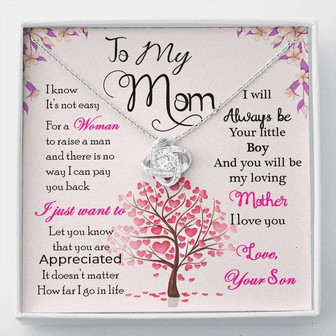 To My Mom - Love Knot Necklace - Thegiftio UK