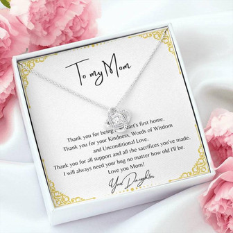 To My Mom - Love Knot Necklace - Thegiftio UK