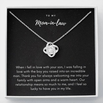 To My Mom-In-Law | Love Knot Necklace - Thegiftio
