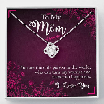 To My Mom Love Knot Necklace - Mother's Day Gift - Thegiftio UK