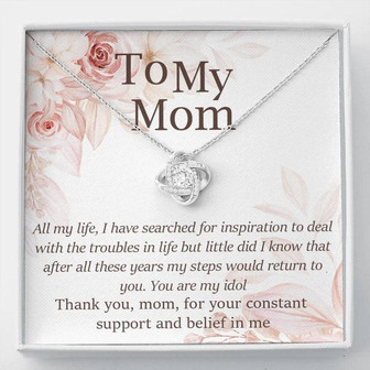 To My Mom Love Knot Necklace - Thegiftio UK