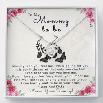 To My Mommy Love Knot Necklace - Thegiftio