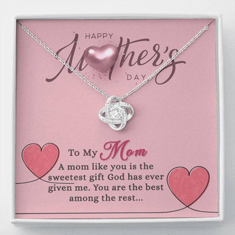 To My Mother - Love Knot Necklace For Gift - Thegiftio